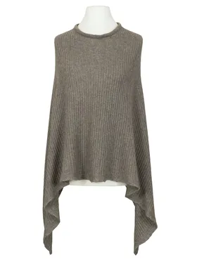 Poncho mit Cashmere in  braun von Made in Italy (Bild 1)