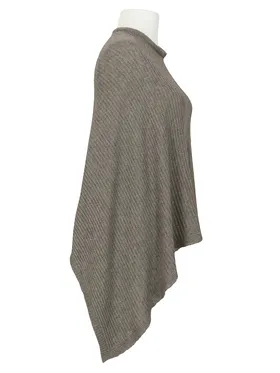 Poncho mit Cashmere in  braun von Made in Italy (Bild 2)
