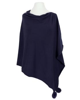 Poncho mit Cashmere in  dunkelblau von Alpini (Bild 1)