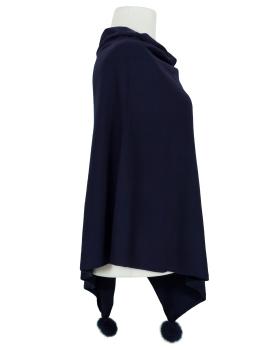 Poncho mit Cashmere in  dunkelblau von Alpini (Bild 2)