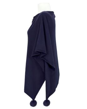 Poncho mit Cashmere in  dunkelblau von Alpini (Bild 3)
