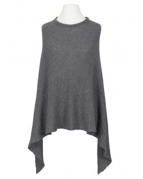 Poncho mit Cashmere in  grau von Made in Italy (Bild 1)
