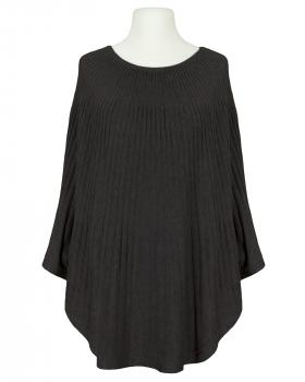 Poncho Rippstrick in  schwarz von Made in Italy (Bild 1)