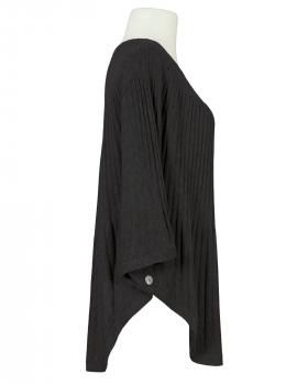 Poncho Rippstrick in  schwarz von Made in Italy (Bild 2)