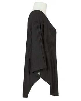 Poncho Rippstrick in  schwarz von Made in Italy (Bild 2)