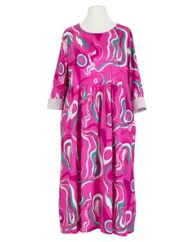 Popeline Kleid Print in  pink von Made in Italy (Bild 1)