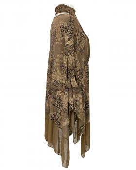 Print Tunika mit Seide in  tobacco von Diana (Bild 2)