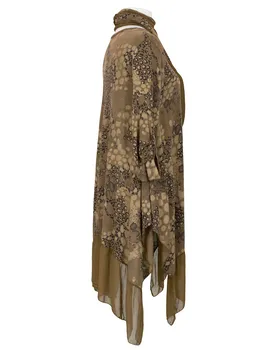 Print Tunika mit Seide in  tobacco von Diana (Bild 2)
