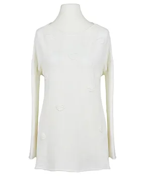 Pullover mit Blattmuster in  ecru von Spaziodonna (Bild 1)