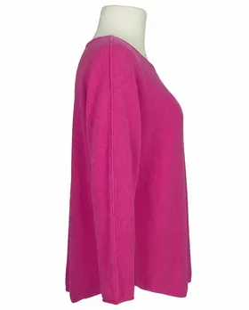 Pullover Basic in  pink von Made in Italy (Bild 2)