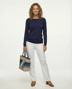 Pullover Feinstrick in  blau von Minority (Bild 2)