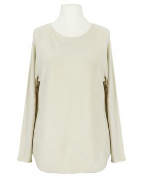 Pullover gerader Schnitt in  beige von Made in Italy (Bild 1)