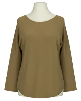 Pullover gerader Schnitt in  cognac von Made in Italy (Bild 1)