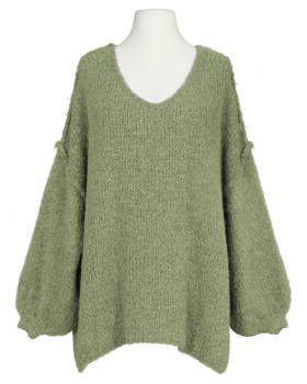 Pullover Inside-Out in  khaki von Made in Italy (Bild 1)