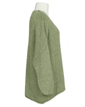 Pullover Inside-Out in  khaki von Made in Italy (Bild 2)
