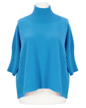 Pullover Kastenform in  aqua von Made in Italy (Bild 1)