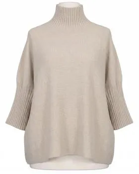Pullover Kastenform in  beige von Made in Italy (Bild 1)
