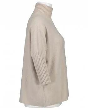 Pullover Kastenform in  beige von Made in Italy (Bild 2)