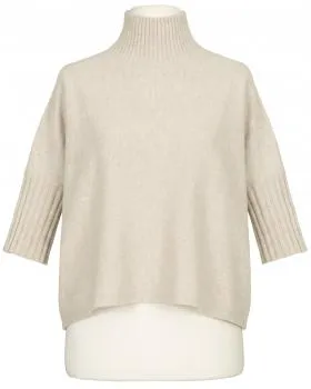Pullover Kastenform in  beige von Made in Italy (Bild 1)