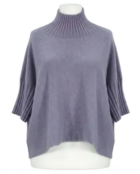 Pullover Kastenform in  grau von Made in Italy (Bild 1)