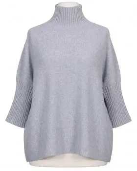 Pullover Kastenform in  grau von Made in Italy (Bild 1)