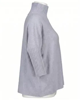 Pullover Kastenform in  grau von Made in Italy (Bild 2)