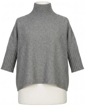 Pullover Kastenform in  grau von Made in Italy (Bild 1)