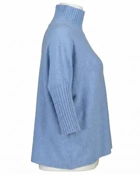 Pullover Kastenform in  hellblau von Made in Italy (Bild 2)