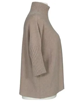 Pullover Kastenform in  hellbraun von Made in Italy (Bild 2)