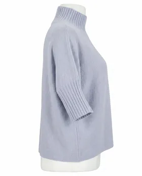 Pullover Kastenform in  hellgrau von Made in Italy (Bild 2)