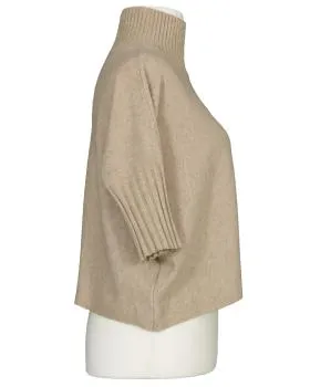 Pullover Kastenform in  karamel von Made in Italy (Bild 2)