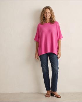 Pullover Kastenform in  pink von Made in Italy (Bild 5)