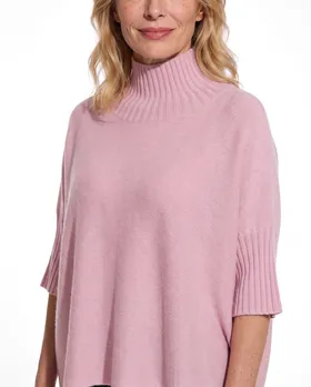 Pullover Kastenform in  rosa von Made in Italy (Bild 4)