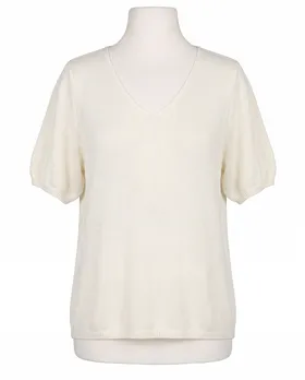 Pullover Kurzarm in  beige von Made in Italy (Bild 1)