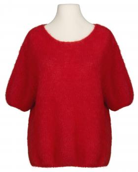 Pullover Kurzarm mit Mohair in  rot von Made in Italy (Bild 1)