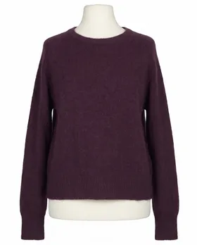 Pullover mit Alpaka in  aubergine von Made in Italy (Bild 1)