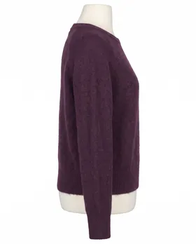 Pullover mit Alpaka in  aubergine von Made in Italy (Bild 2)
