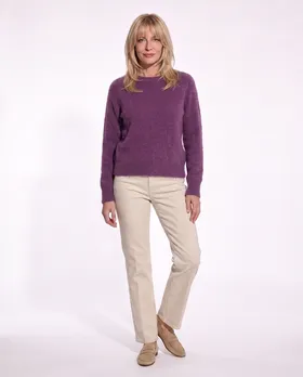 Pullover mit Alpaka in  beere von Made in Italy (Bild 3)