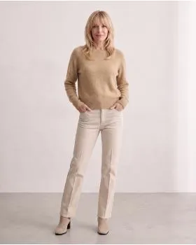 Pullover mit Alpaka in  camel von Made in Italy (Bild 3)