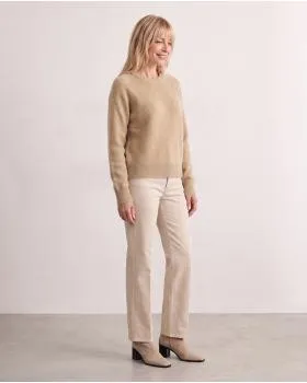 Pullover mit Alpaka in  camel von Made in Italy (Bild 4)