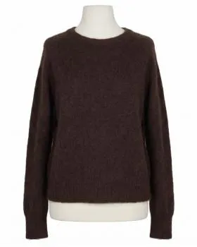 Pullover mit Alpaka in  dunkelbraun von Made in Italy (Bild 1)