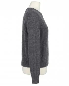 Pullover mit Alpaka in  grau von Made in Italy (Bild 2)