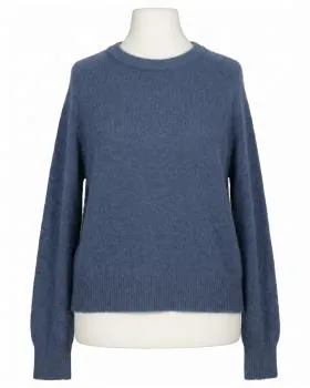 Pullover mit Alpaka in  jeansblau von Made in Italy (Bild 1)