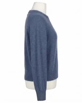 Pullover mit Alpaka in  jeansblau von Made in Italy (Bild 2)