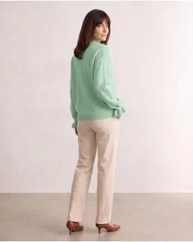 Pullover mit Alpaka in  mint von Made in Italy (Bild 4)