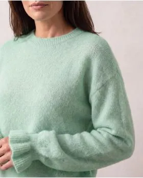 Pullover mit Alpaka in  mint von Made in Italy (Bild 7)