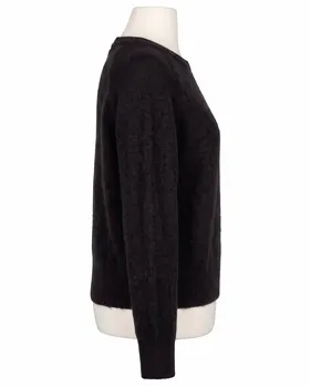 Pullover mit Alpaka in  schwarz von Made in Italy (Bild 2)