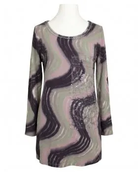 Pullover mit Batikmuster in  taupe-rosa von Spaziodonna (Bild 1)