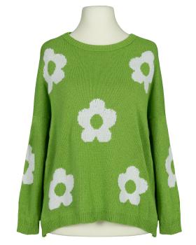 Pullover mit Blumen in  grn von Made in Italy (Bild 1)
