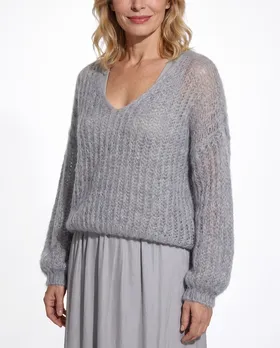 Pullover mit Mohair in  grau von Selected Touch (Bild 4)